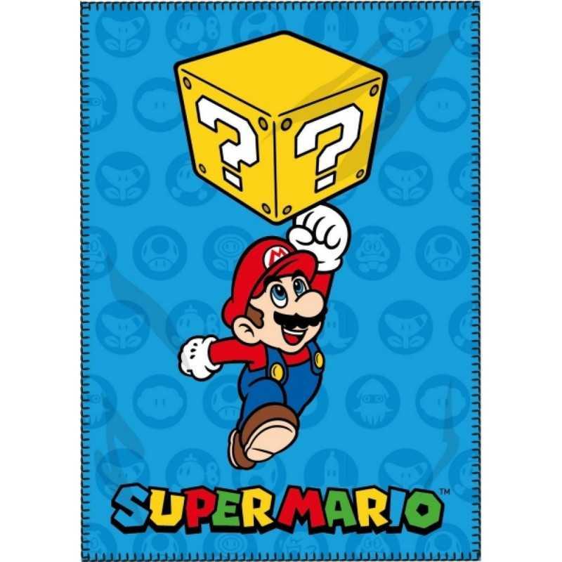 PLAID POLAIRE 100X140CM SUPER MARIO MAR23-026