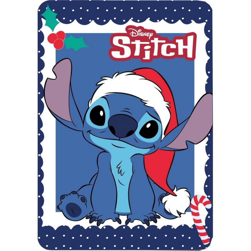 PLAID POLAIRE 100X140CM LILO STITCH LIL36-5587 Noel