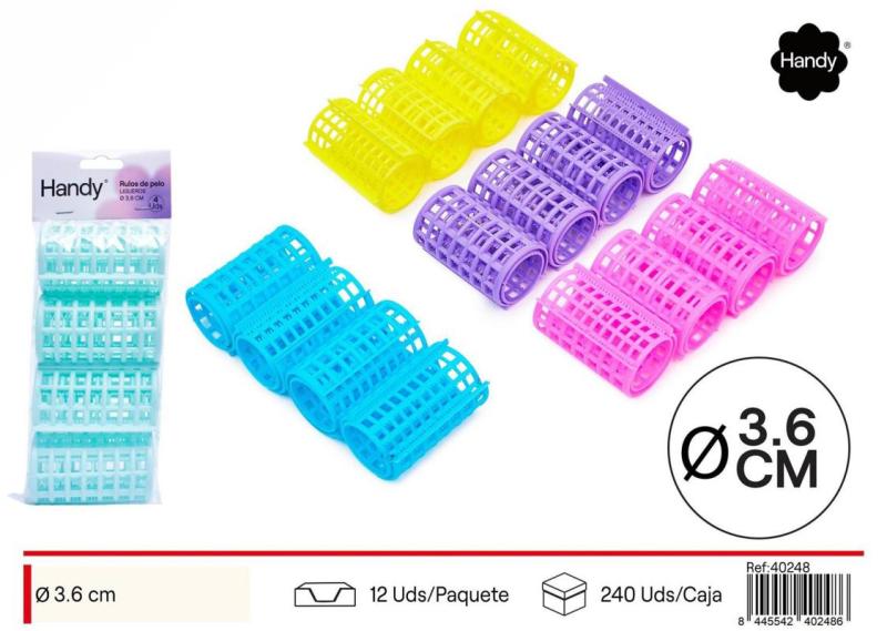 BIGOUDIS PLASTIQUE 3.6CM X4
