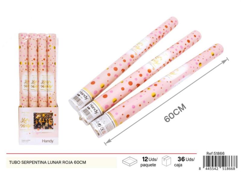 CANON CONFETTIS 60CM ROUGE