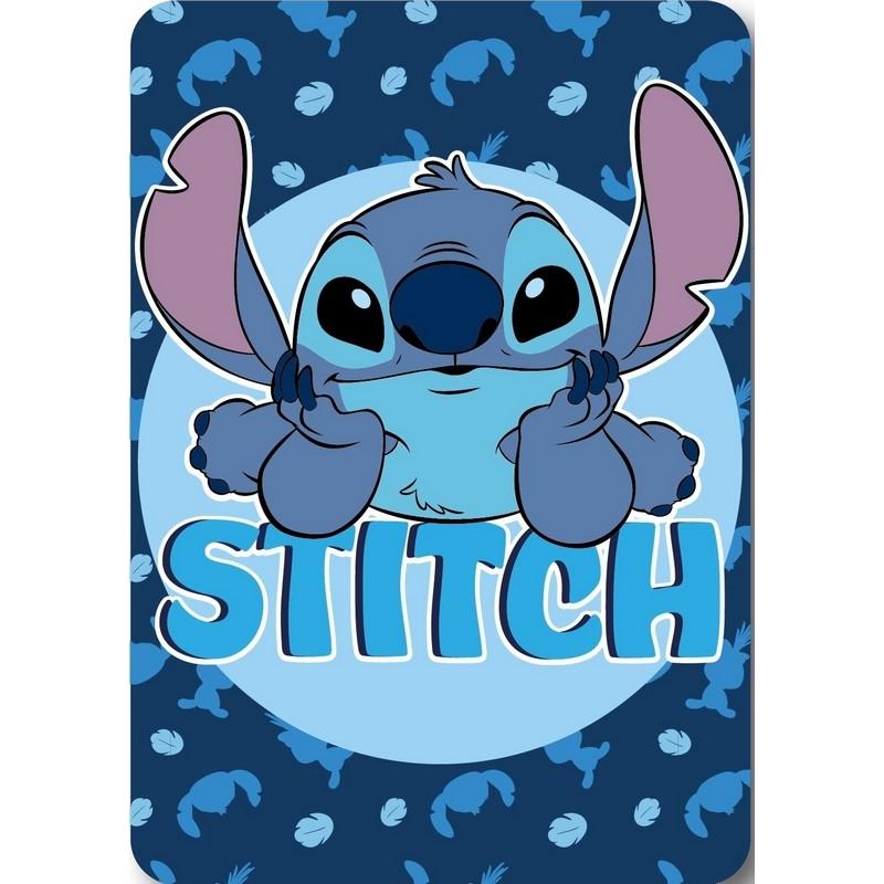 PLAID POLAIRE 100X140CM LILO STITCH LIL36-5418 Bleu