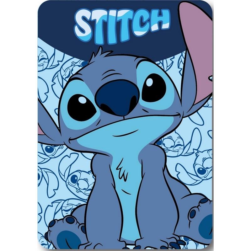 PLAID POLAIRE 100X140CM LILO STITCH LIL36-5570 Bleu