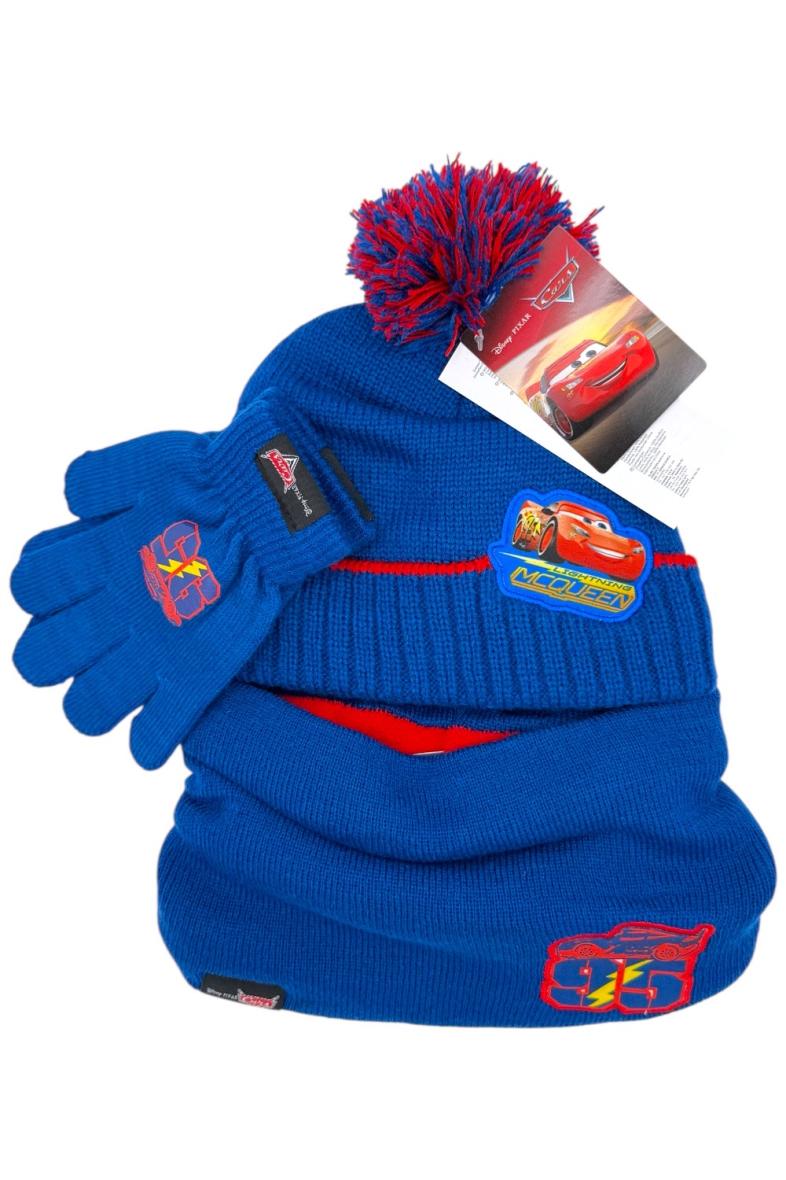 ENSEMBLE 3PCS BONNET + GANT + CACHE COU CARS CR-A-177