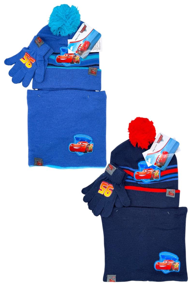 ENSEMBLE 3PCS BONNET + GANT + CACHE COU CARS CR-1071