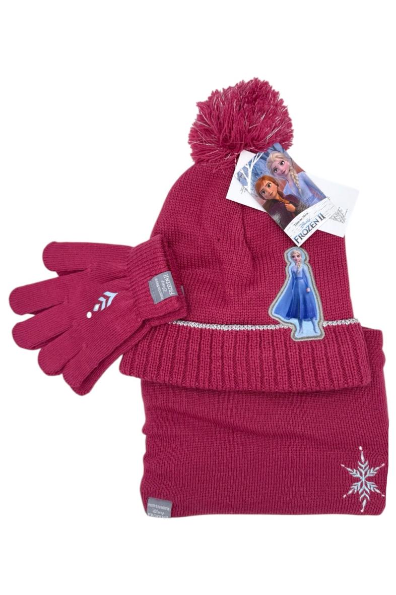 ENSEMBLE 3PCS BONNET + GANT + CACHE COU FROZEN FR-A-175