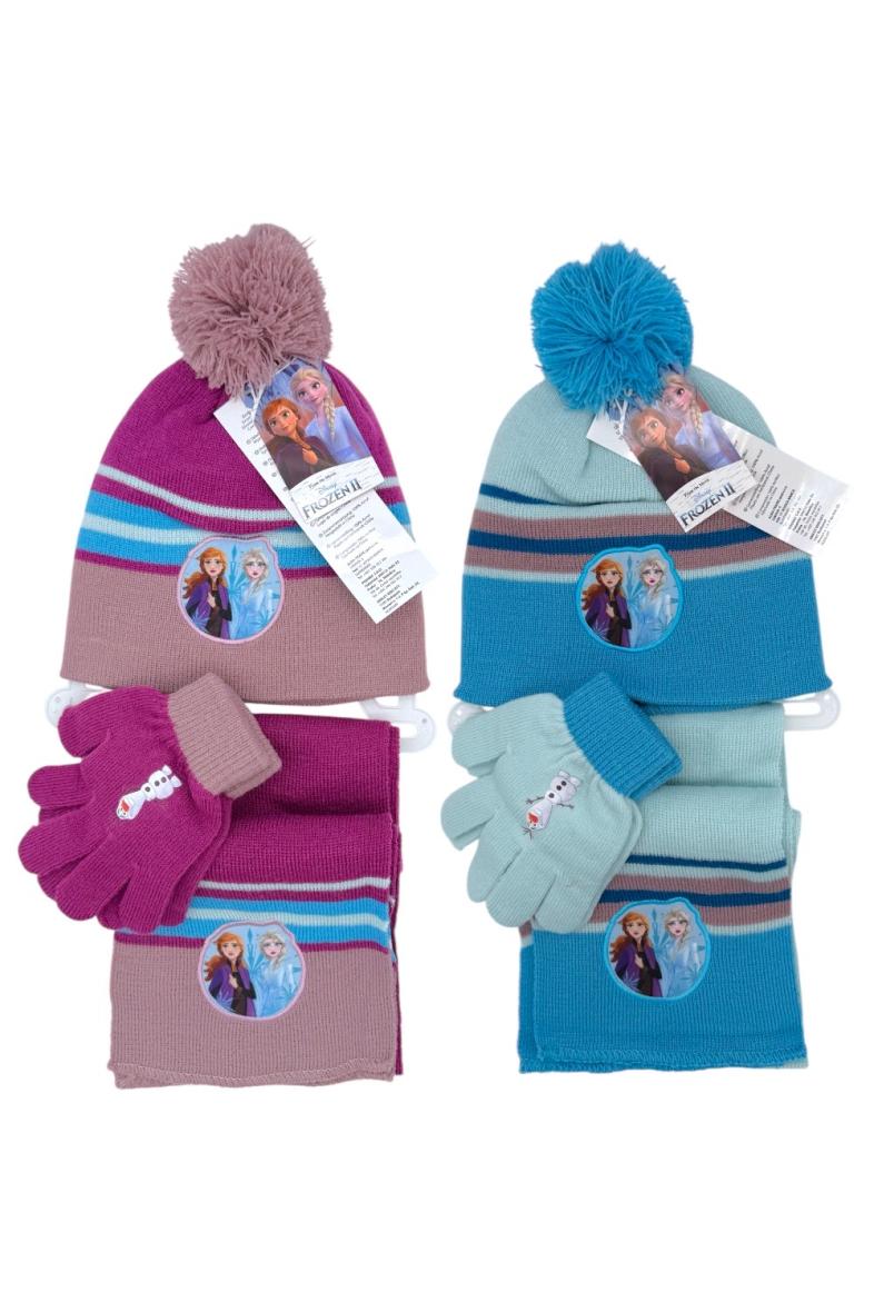 ENSEMBLE 3PCS BONNET + GANT + ECHARPE FROZEN FRO-2005