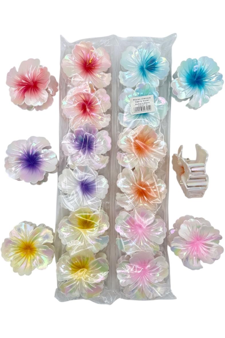 PINCE A CHEVEUX X12 FORME FLEURS N5