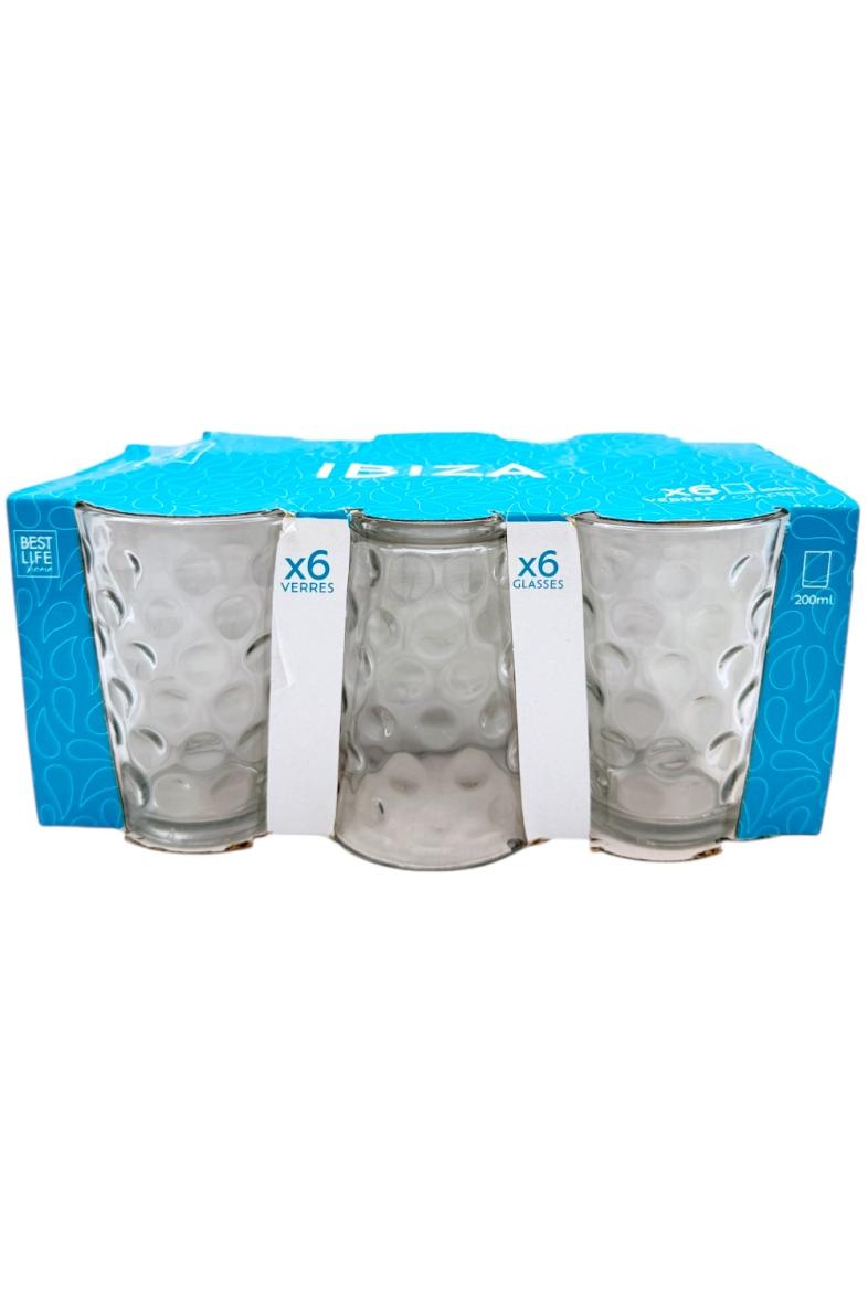 VERRE A EAU 200ML X6 IBIZA