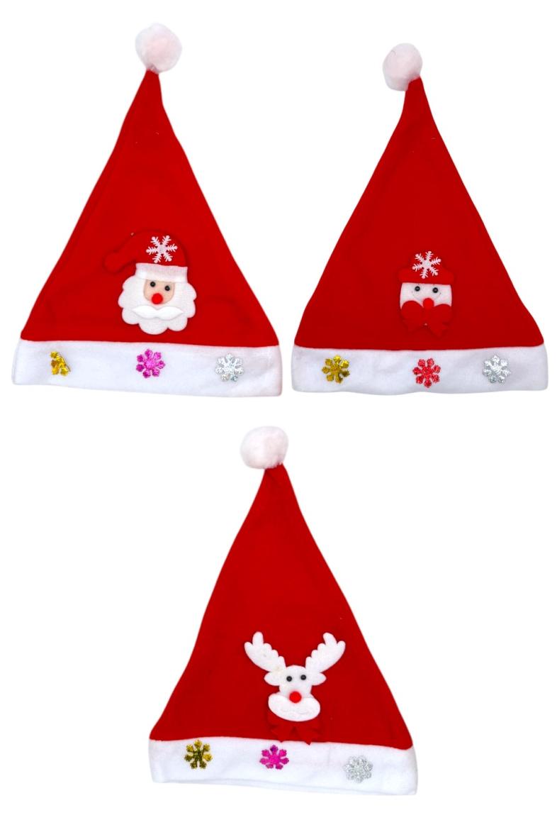 BONNET NOEL ENFANT PÈRE NOEL / BONHOMME NEIGE / RENNE 3ASS