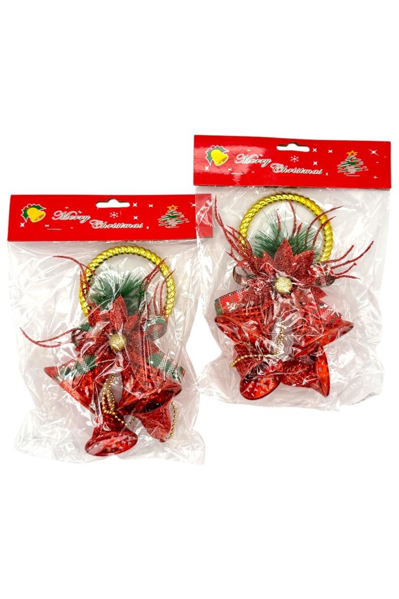 4 CLOCHETTES 30CM NOEL