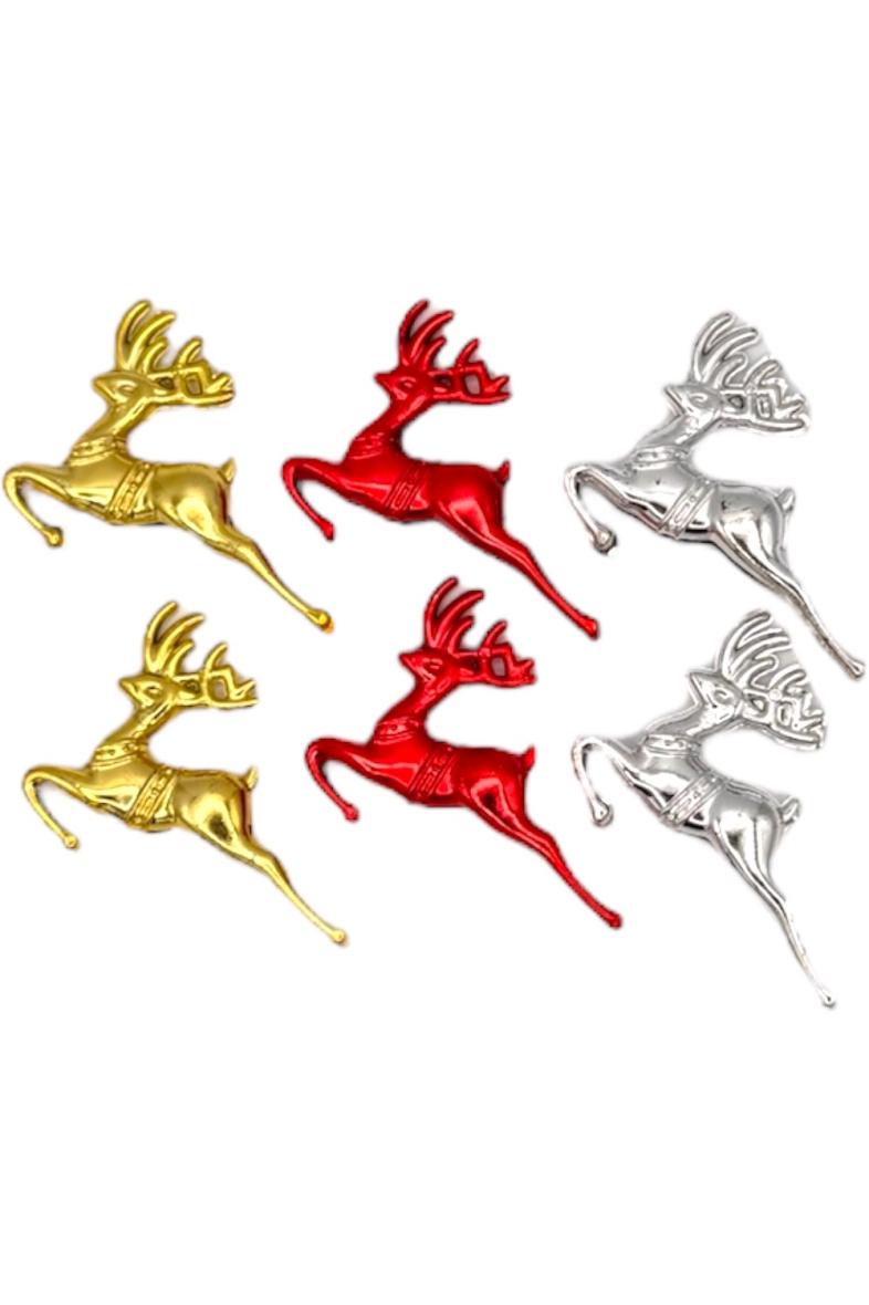 DECO NOEL RENNE 8CM 6pcs à suspendre