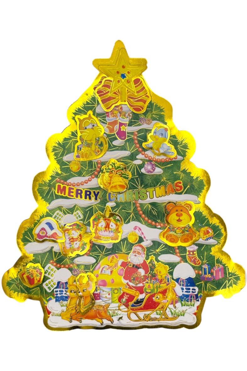 DECO NOEL PAPIER MOTIF SAPIN 29X34CM