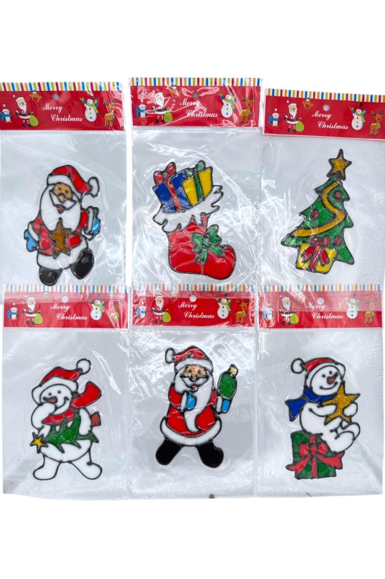 STICKER NOEL env. 7X13CM 12ASS