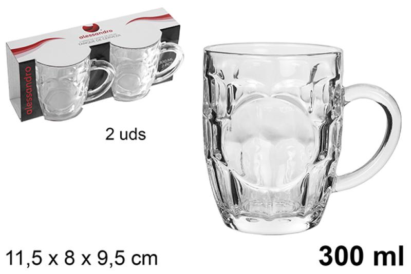 VERRE A BIERE 300ML X2