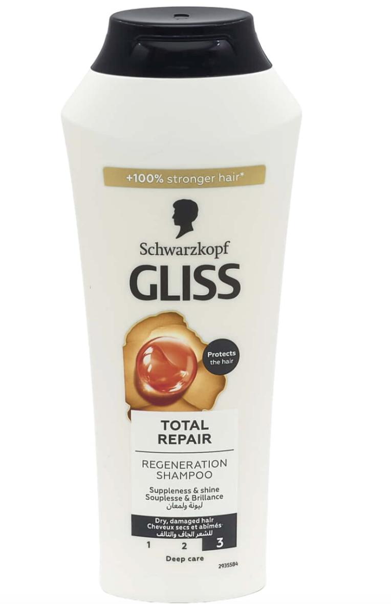 GLISS SHAMPOING 250ML Total Repair Cheveux secs et abîmés