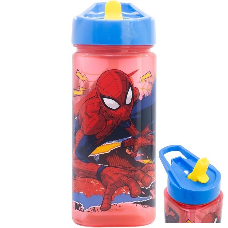 GOURDE BOUTEILLE CARRÉ 510ML SPIDERMAN 120-126 ***