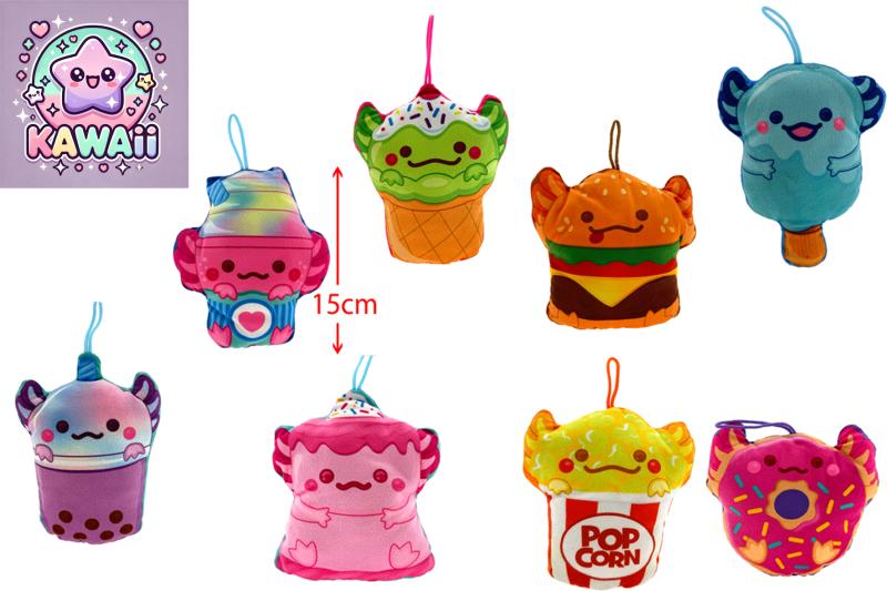 PELUCHE SALAMANDRE FOOD 15CM 8ASS