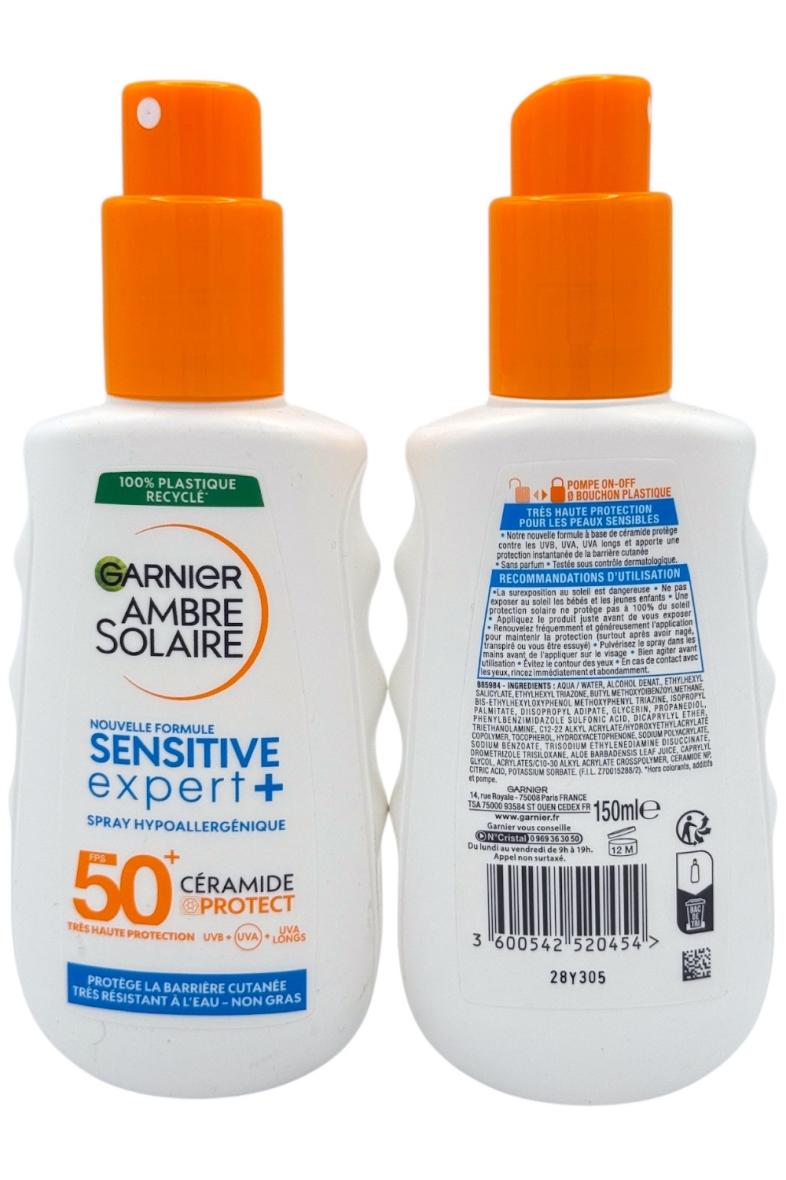 GARNIER AMBRE SOLAIRE 150ML spray sensitive expert SPF50+