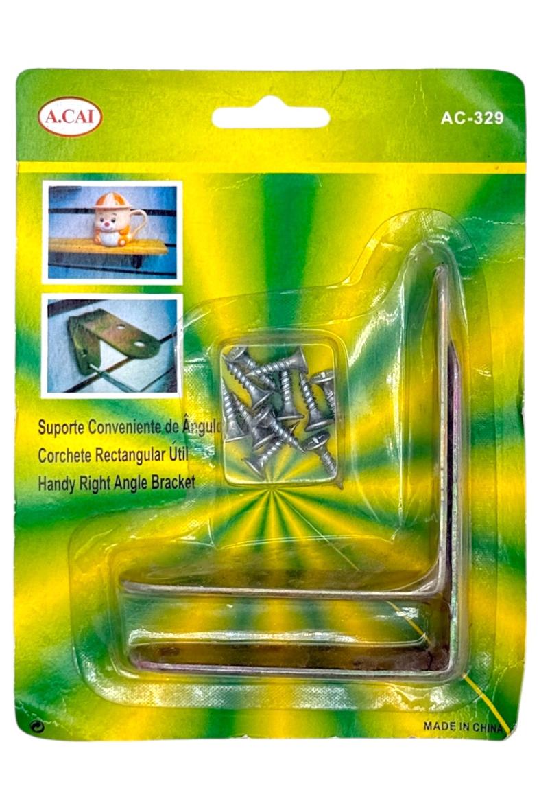 SUPPORT ÉQUERRE ANGLE 8X8CM X2PCS