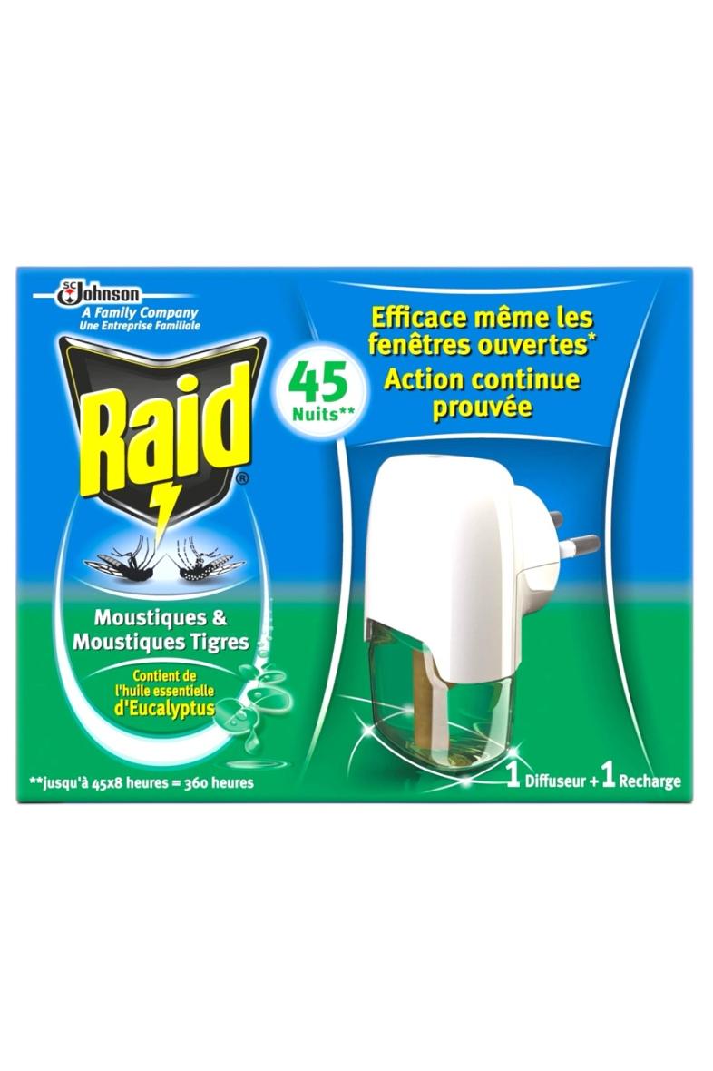 RAID DIFFUSEUR ELECTRIQUE ANTI MOUSTIQUE Eucalyptus