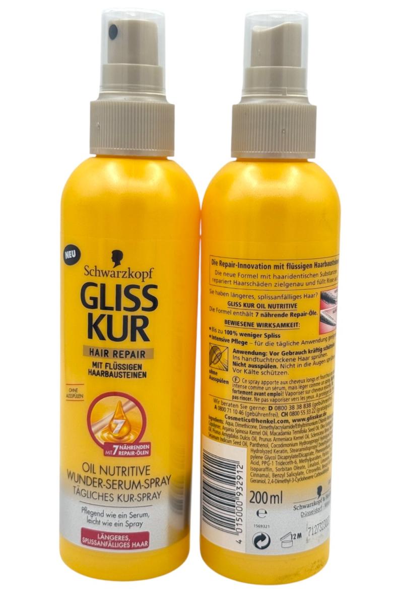 SCHWARZKOPF SOINS CAPILLAIRES SPRAY 200ML HUILE NUTRITIVE