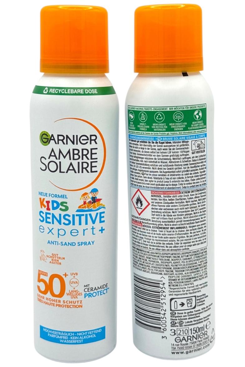 GARNIER AMBRE SOLAIRE 150ML spray kids sensitive expert SPF50+