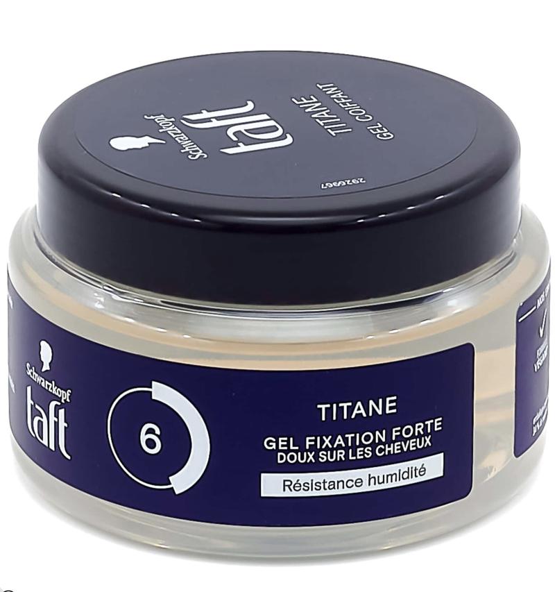 TAFT GEL CHEVEUX 250ML Titane Hold 6