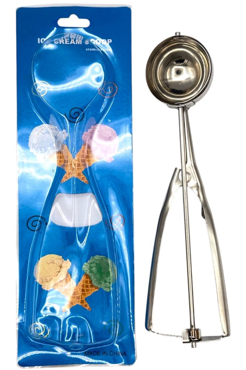 CUILLERE A GLACE MANCHE A PRESSER