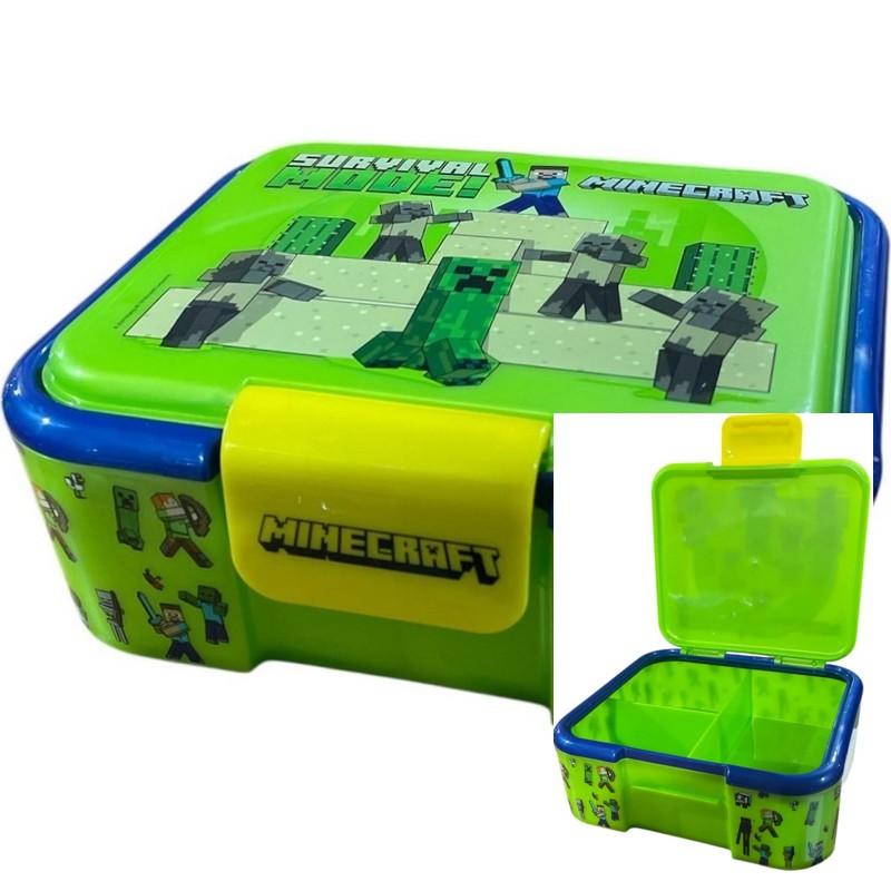 BOITE A GOUTER 3 COMPARTIMENTS MINECRAFT 130-042 ***