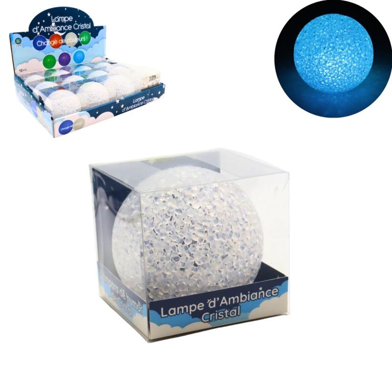 VEILLEUSE BOULE LUMINEUSE 8CM