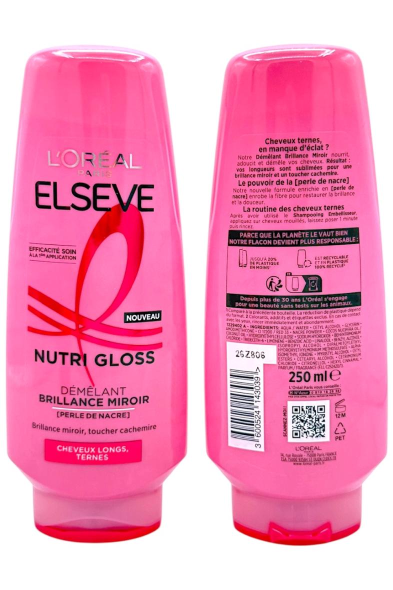 ELSEVE APRES SHAMPOING 250ml Nutri Gloss