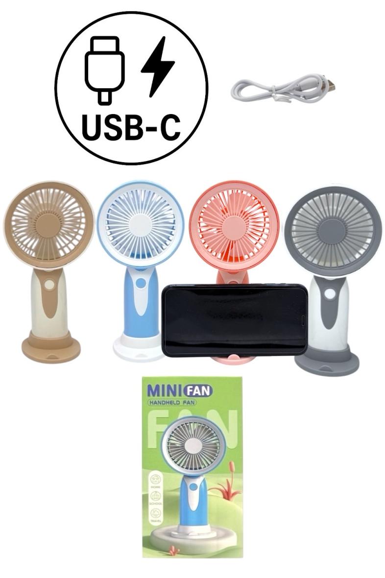 VENTILATEUR MINI 17CM 4 couleurs
