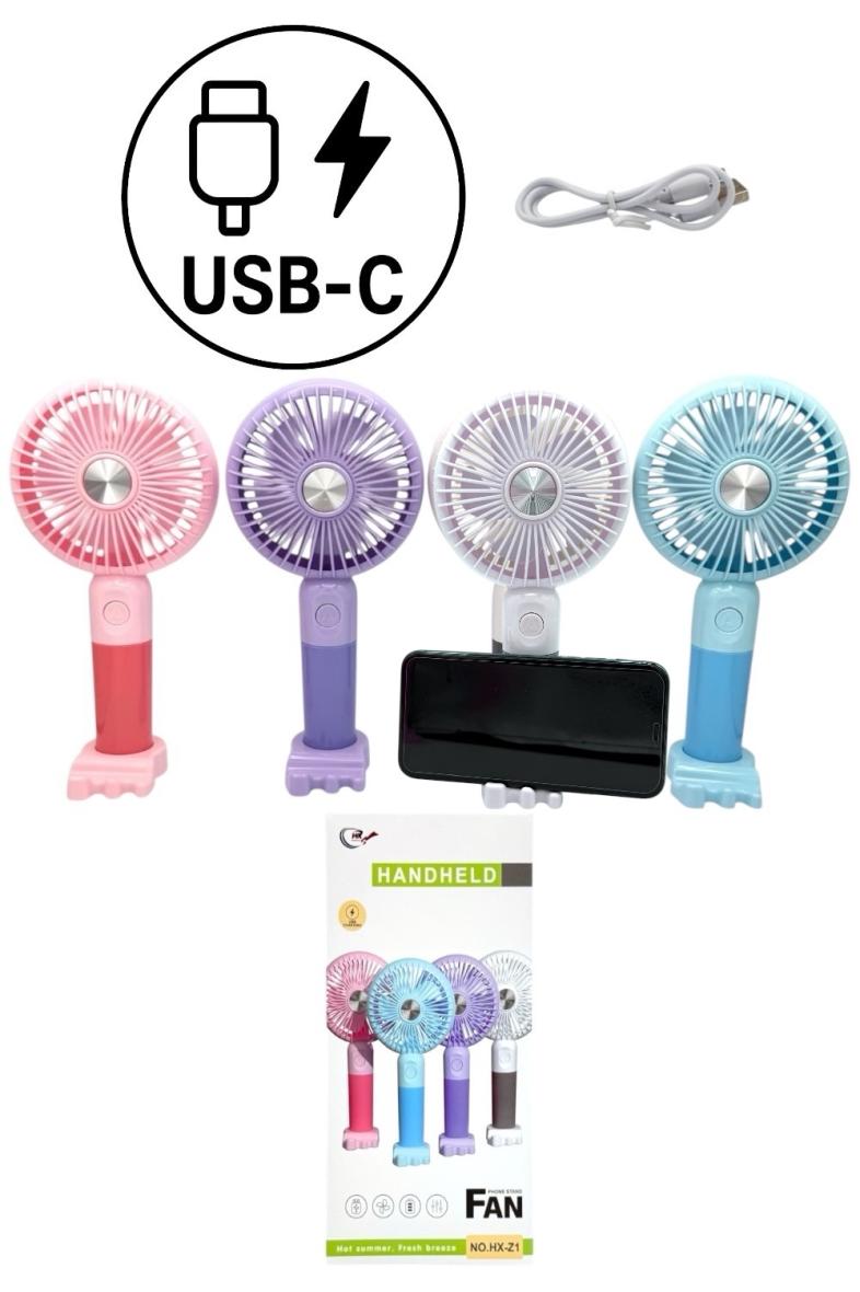 VENTILATEUR MINI 22CM 4 couleurs