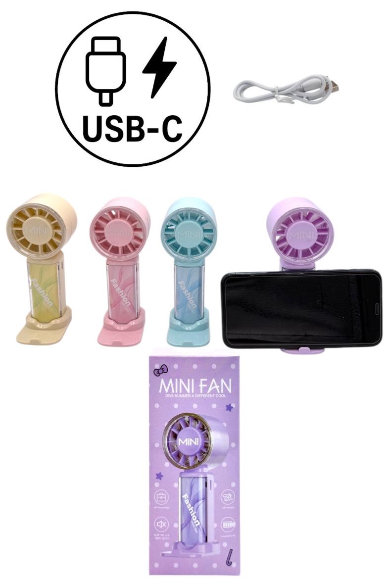VENTILATEUR MINI 14CM 4 couleurs