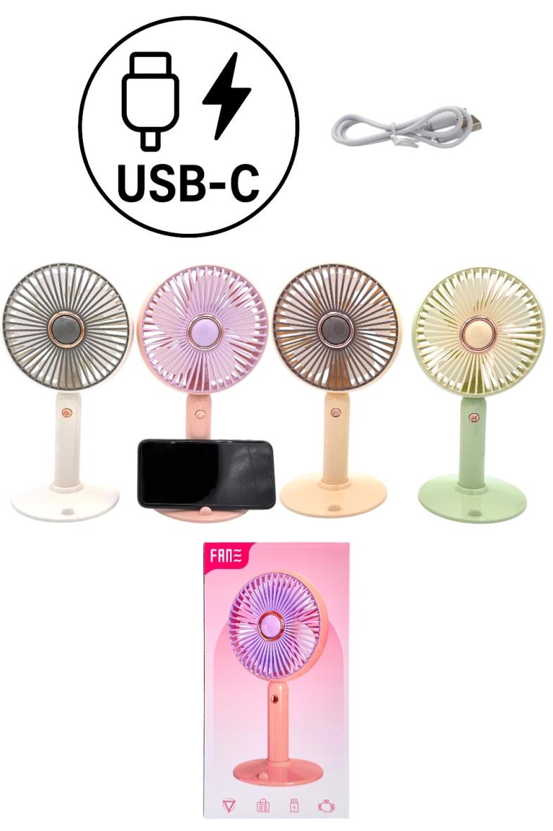VENTILATEUR MINI 25CM 4 couleurs