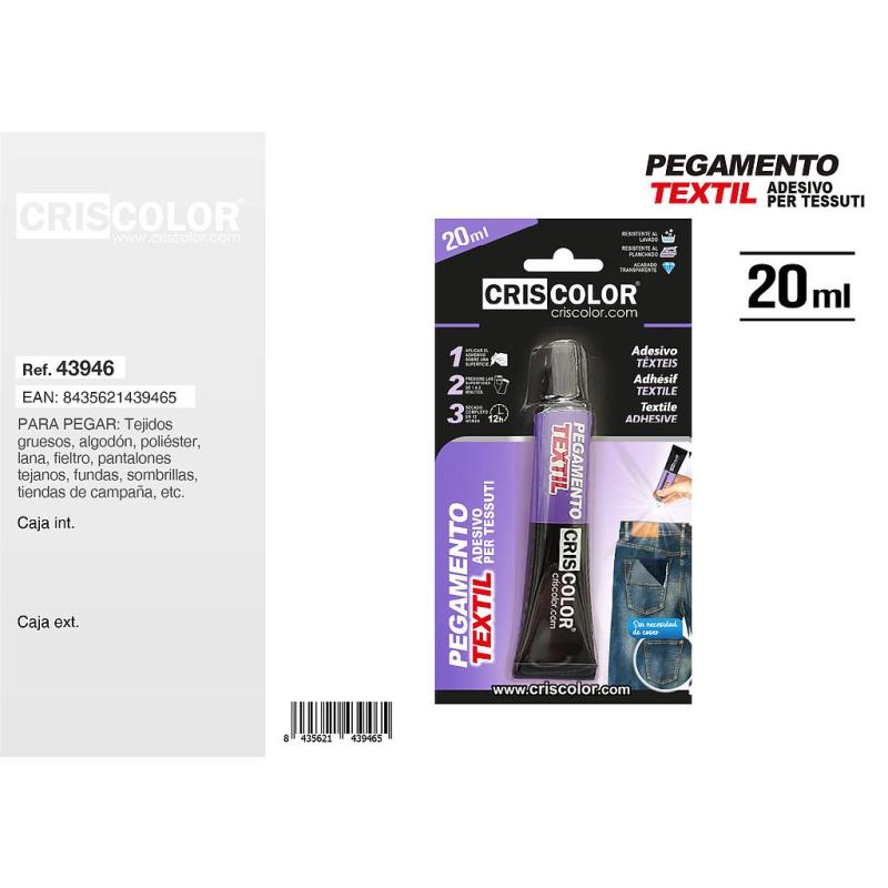 COLLE TEXTILE TISSUS 20ML