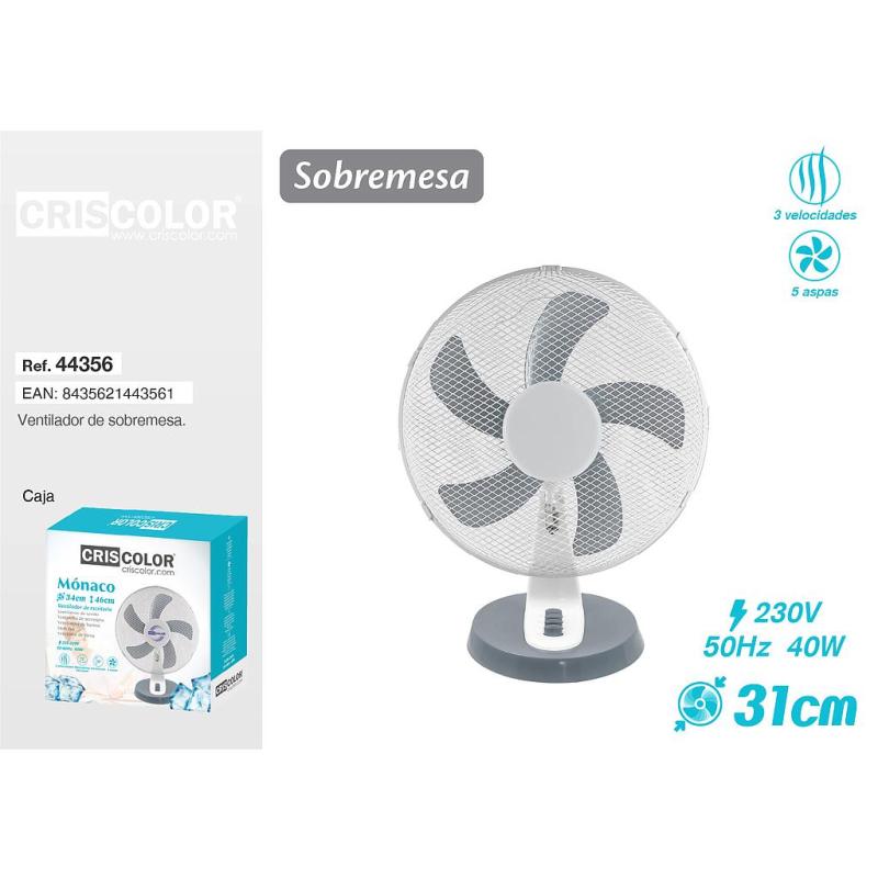 VENTILATEUR TABLE D31CM 40W