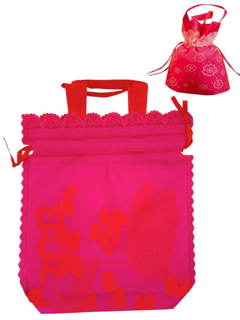 SAC CADEAU TISSUS 22X25CM