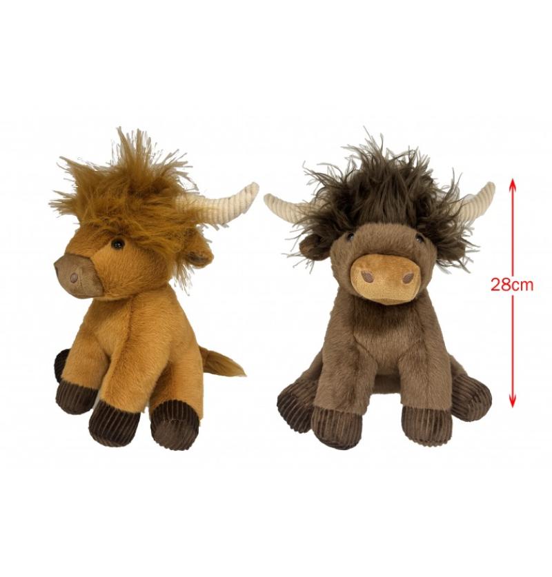 PELUCHE VACHE HIGHLAND H28CM