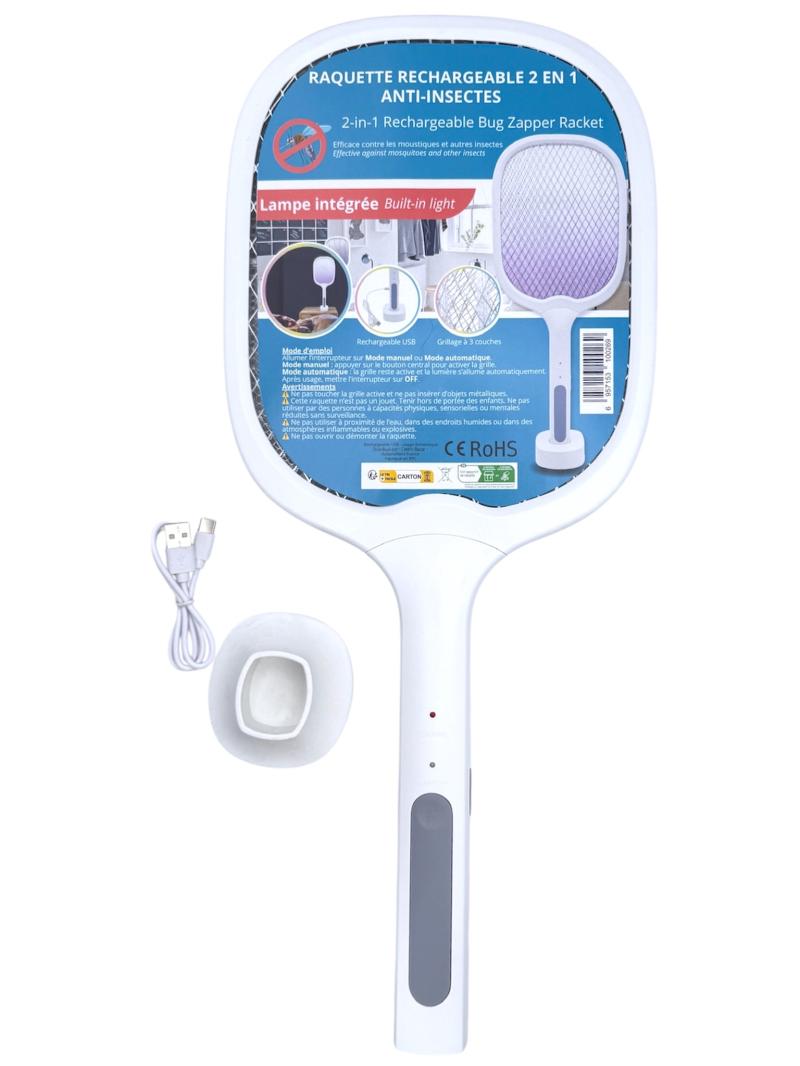 RAQUETTE RECHARGEABLE ANTI INSECTES