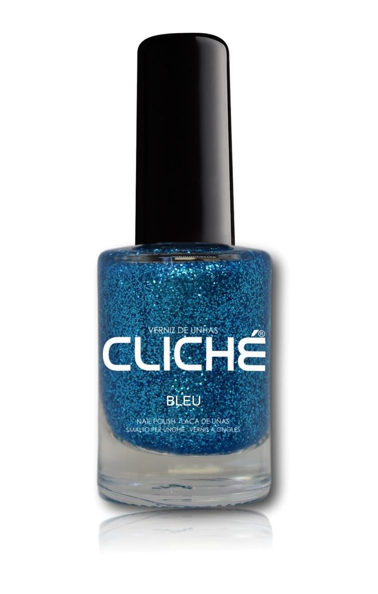 CLICHE VERNIS A ONGLE BLEU 153 BLEU GALAXY