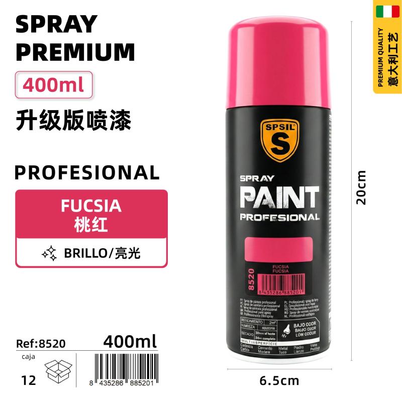 PEINTURE SPRAY 400ML 8520 Fuschia