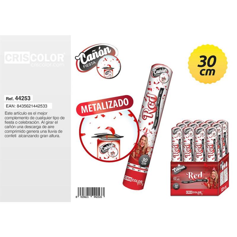CANON CONFETTIS ROUGE 30CM