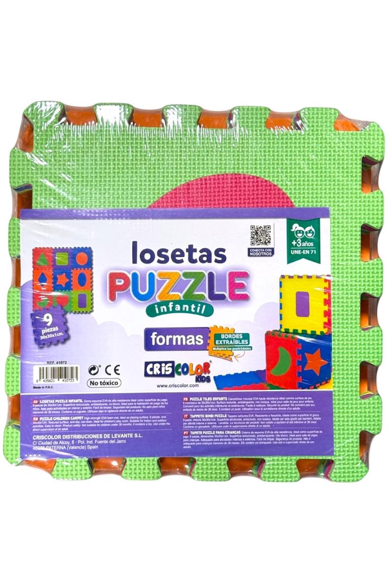 PUZZLE MOUSSE 30X30CM 9P FORMES