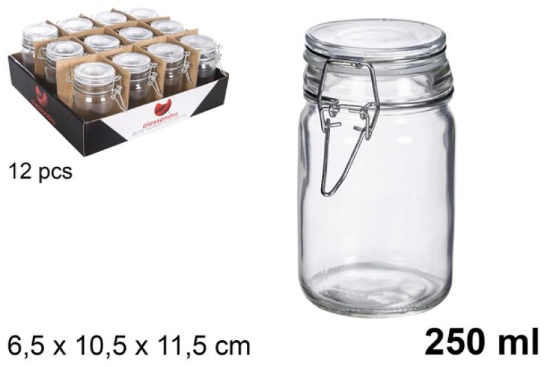 POT EN VERRE HERMETIQUE 250ML