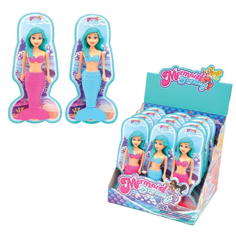 POUPEE SIRENE 18CM QUEU MECANIQUE