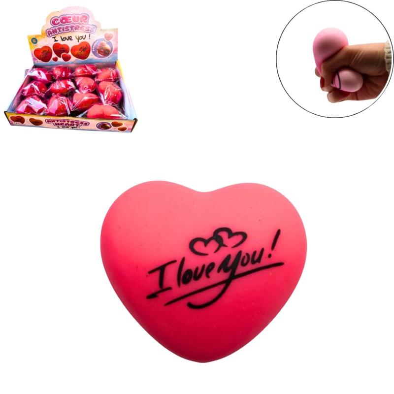 SQUISHY ANTISTRESS CŒUR I LOVE YOU 6.5CM