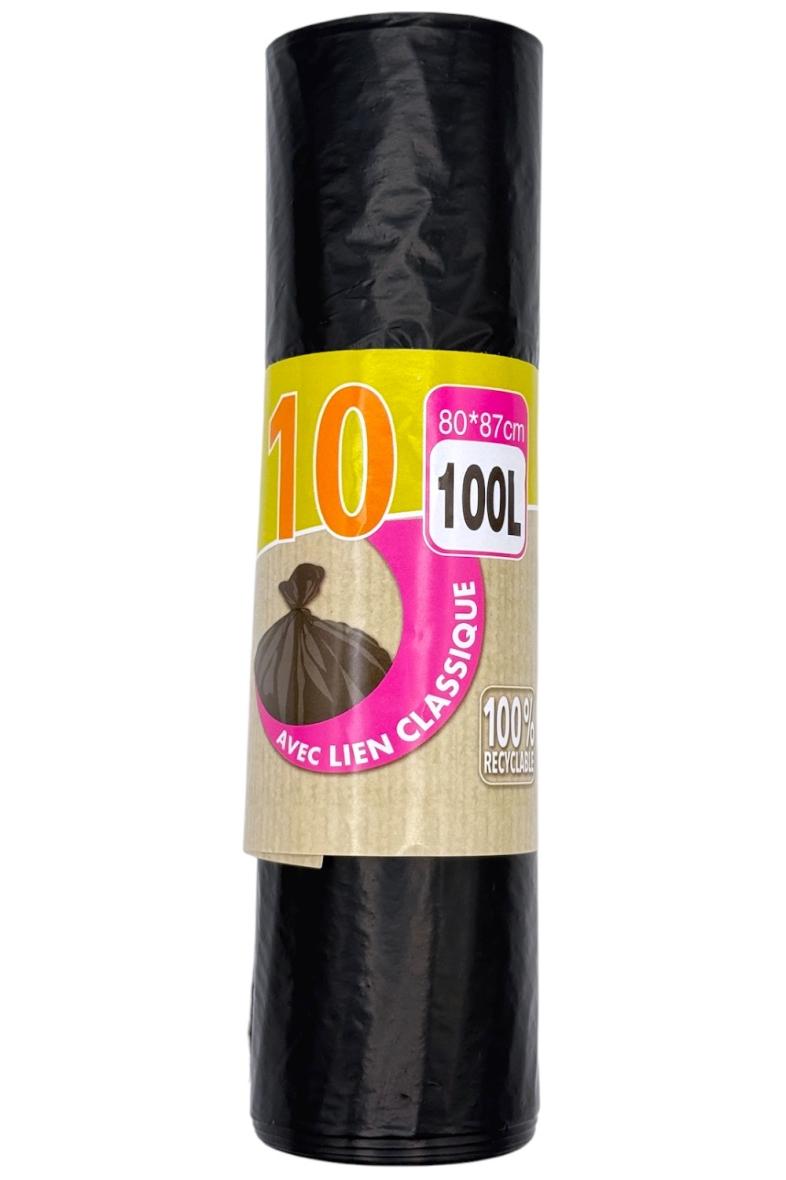 SAC POUBELLE 100L X10PCS