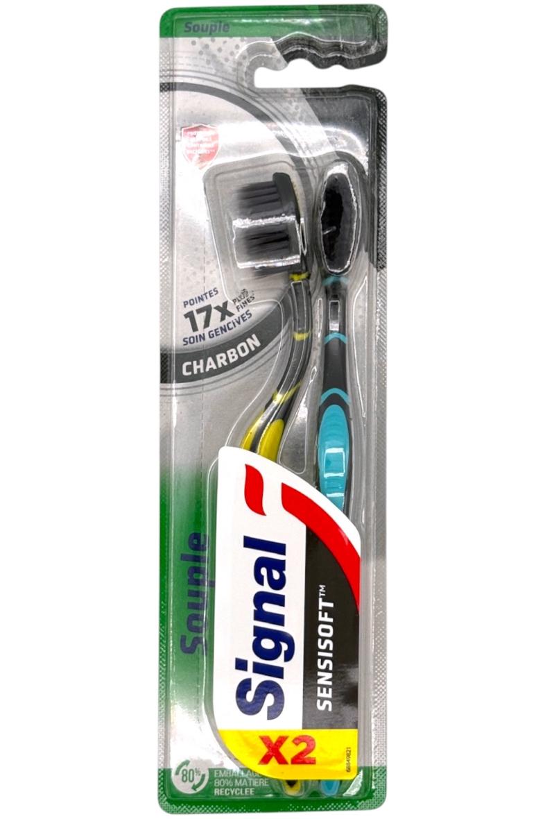 SIGNAL Brosse A Dents X2 Charbon Souple