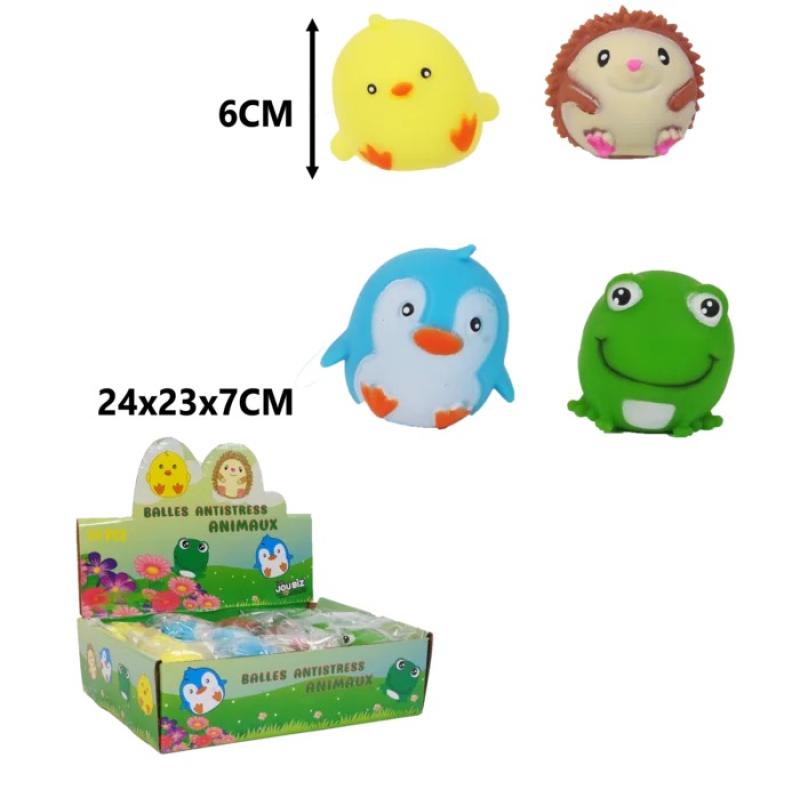 SQUISHY ANTISTRESS BALLE ANIMAUX